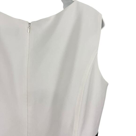 Black Label by Evan Picone Womens Colorblock Sheath Career Business Dress sz 16 - Picture 12 of 16